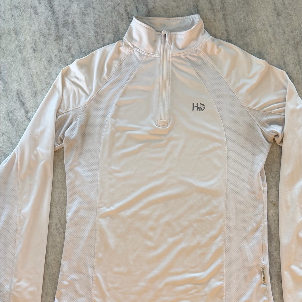 Horseware Ireland White Equestrian Mesh Show Shirt ☘️🐴